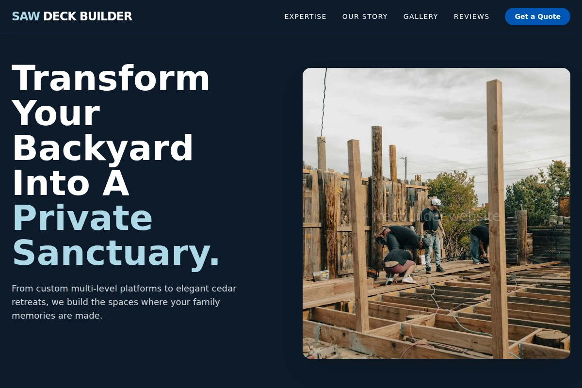 Saw Deck Builder