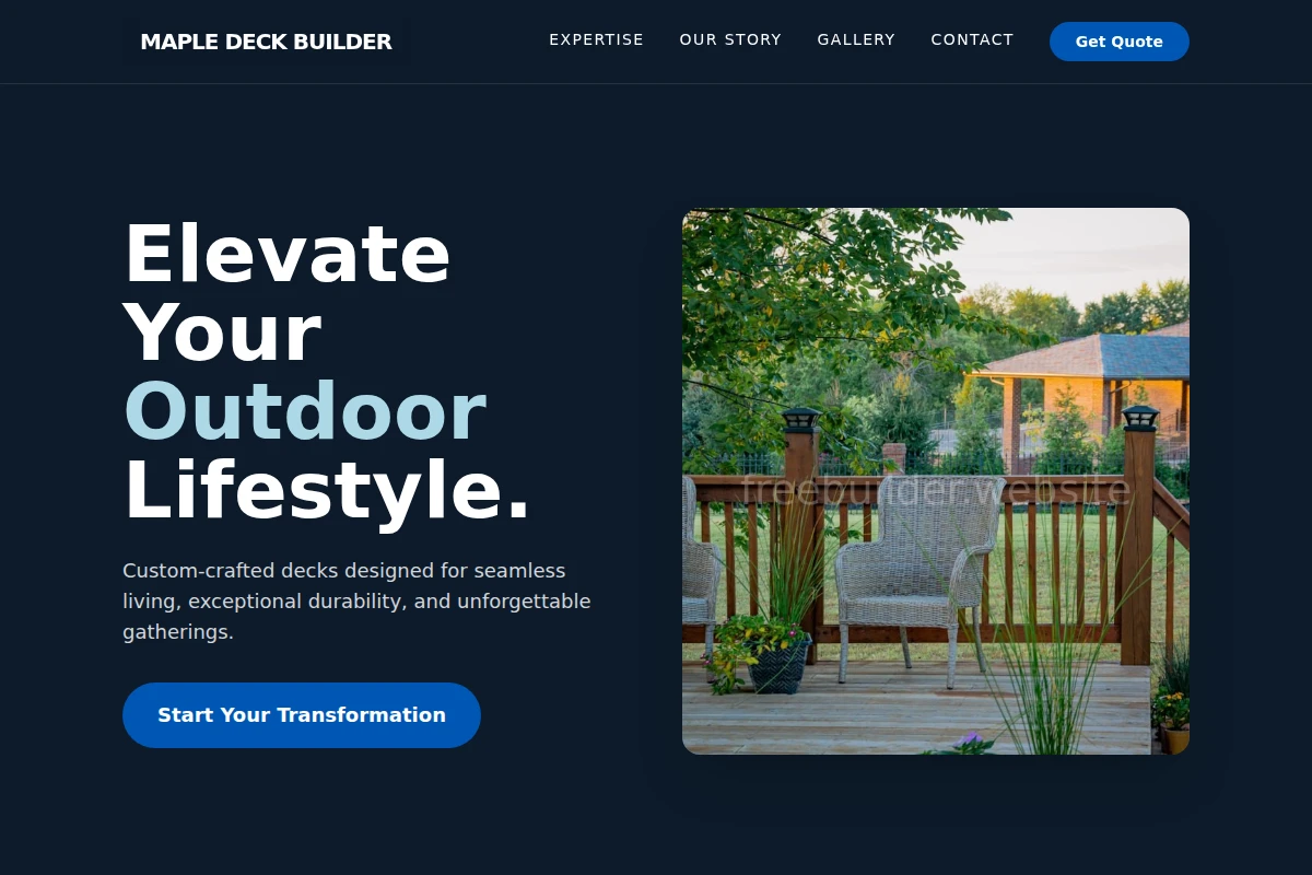 Maple Deck Builder