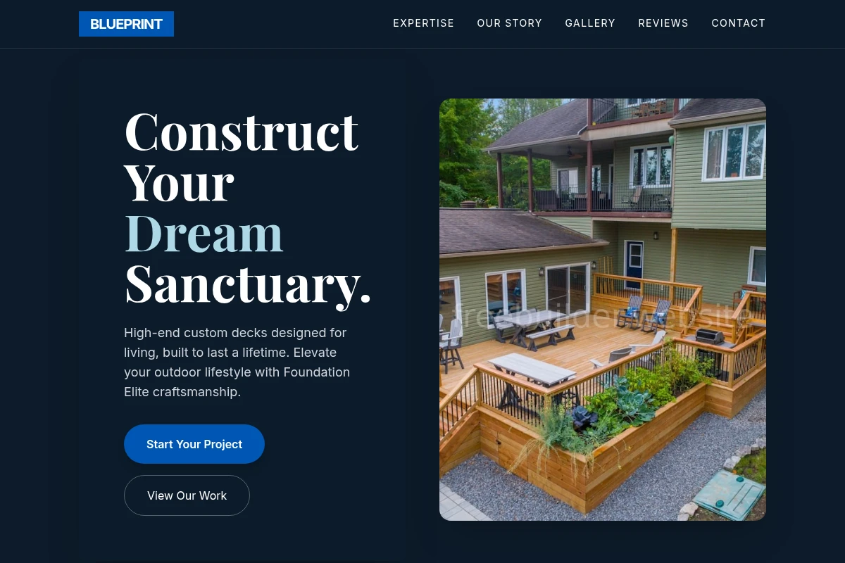 Blueprint Deck Builder