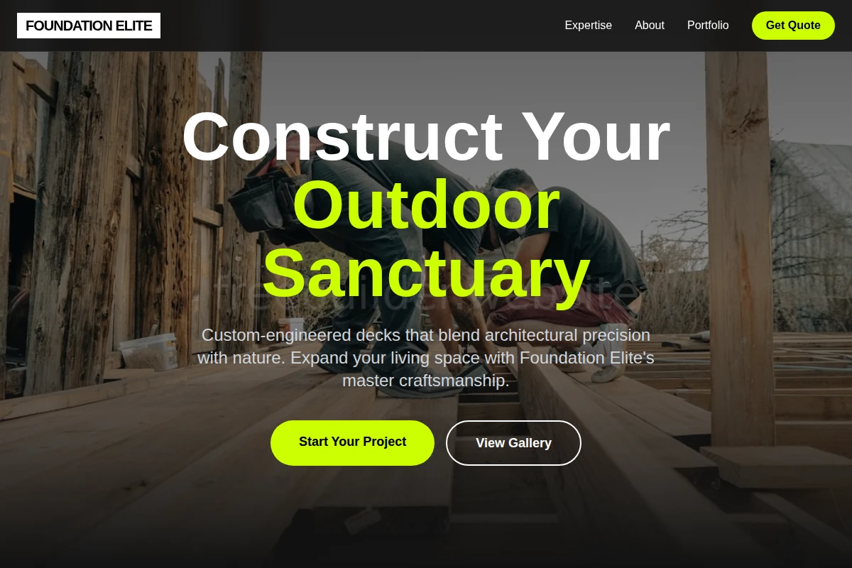 Foundation Deck Builder