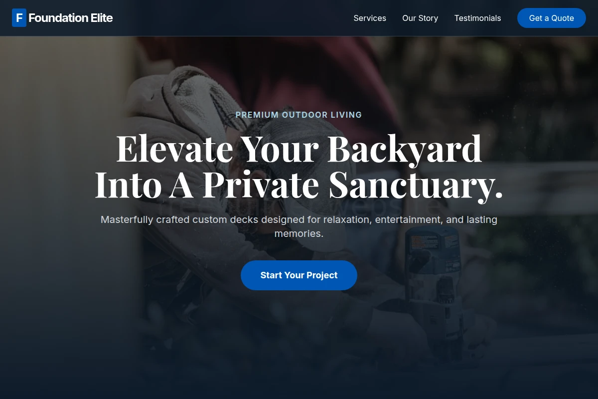 Foundation Deck Builder