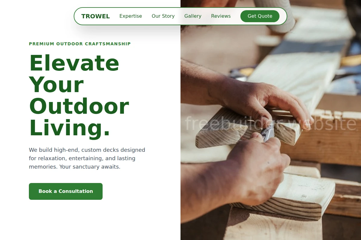 Trowel Deck Builder
