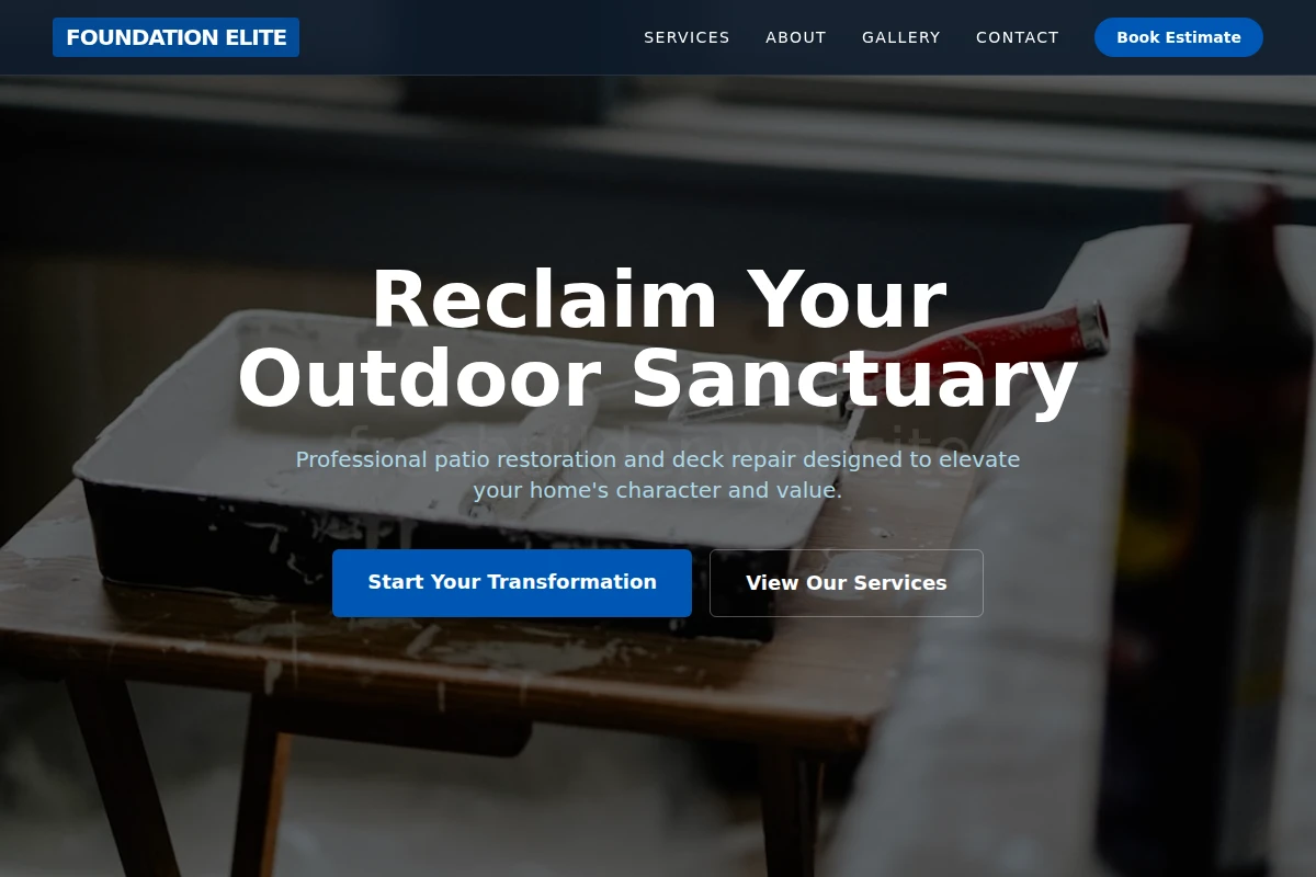 Patio Home Repair
