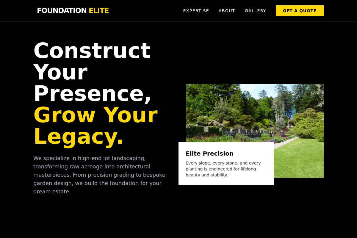 Lot Landscaping