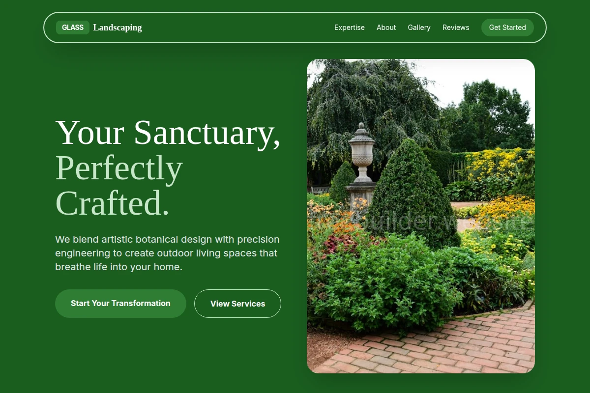 Glass Landscaping
