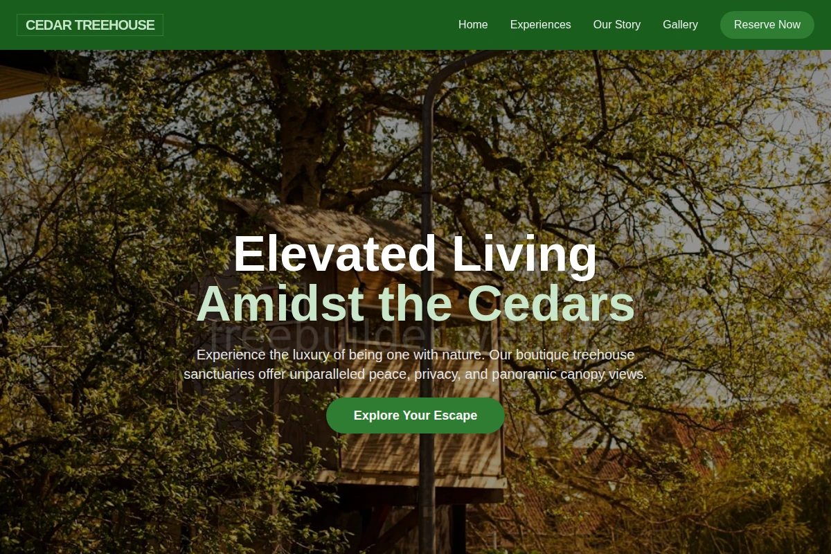 Cedar Treehouse